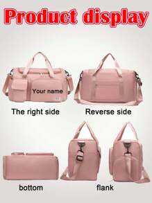 Customized Name & Graphic Fitness Bag, DIY Pattern Gym Storage Bag, Suitable For Men & Women - Sport Duffel Bag With Shoe Compartment, Wet & Dry Separation, Adjustable Shoulder Strap, Large Capacity Lightweight Foldable Bag, Perfect Birthday Gift For Fitness, Hiking, Training - Washable,All-Purpose,Large Capacity,Versatile,Multifunction,Colorful,Cute,Adorable,Contracted,Funny,Kawaii,Y2K,Minimalist,Commuting,Business Casual,Basics,Custom,Personalized,Unique,Customized,Ideal Gifts For Him,Ideal Gifts For Her,Her,Family,Friends,Girlfriend,For Anniversaries,For Birthdays,For Holiday/ Vacation,For Outdoors/Outings/Travel/Hiking/Stadium/Sports/Climbing,For Business/Commute/Work/Office