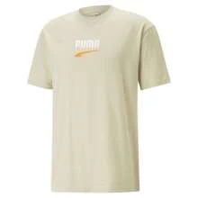 Puma DOWNTOWN Logo Crew Neck Short Sleeve T-Shirt - Default - View 1