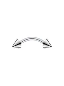 CIZME 1PC 16G Rook Piercing Jewelry Silvery Golden Stainless Steel Eyebrow Piercing Jewelry Crystal Heart CZ Moon Water-Drop Shape Opal Cubic Zirconia Eyebrow Rings Eyes Rook Earrings For Women Valentines,Mom,Mother,Mother's Day,Gift - Gold + Silver - View 31