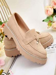 Royalfashion Women's Moccasins - Khaki - View 2