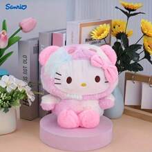 Sanrio 1pc 25cm Sanrio Kuromi Plush Dolls Toys Cute Stuffed Cinnamoroll Hello Kitty Plush Toy Teenagers Birthday Toys Gifts,Plushie Toy,Sanrio Toy,Hello Kitty Things