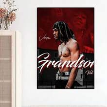 1 pezzo di poster e quadro d'arte da parete, senza cornice, con stampa e dipinto famoso di rapper, adatto per camere da letto e soggiorni di stile pop - Multicolore - Visualizzare 22