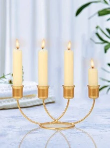 1PC Metal Iron Art Spray Candlestick Fashionable and Creative Nordic Wedding Party Candlelight Dinner Props Household Candlestick Decoration - Gold - View 16