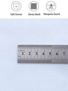 1 Malla de pantalla de ventana blanca, fácil instalación con cierres de gancho y bucle, diseño transpirable para una protección efectiva contra mosquitos e insectos, adecuado para dormitorios, cocinas y salas de estar - Blanco - Ver 6