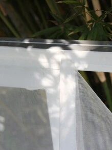 1 Malla de pantalla de ventana blanca, fácil instalación con cierres de gancho y bucle, diseño transpirable para una protección efectiva contra mosquitos e insectos, adecuado para dormitorios, cocinas y salas de estar - Blanco - Ver 4