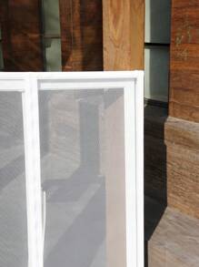 1 Malla de pantalla de ventana blanca, fácil instalación con cierres de gancho y bucle, diseño transpirable para una protección efectiva contra mosquitos e insectos, adecuado para dormitorios, cocinas y salas de estar - Blanco - Ver 5