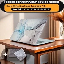 有 4 种大理石图案可供选择，并配有键盘保护膜。它与 MacBook Air Pro 保护套、13/14/15/16 英寸电脑保护套兼容，并配有键盘保护膜，A1370、A1534、A1502、A1707、A2337、A1932、A2179、A2338、A1706、A1708、A2681 塑料硬壳笔记本电脑保护套，黑色、蓝色大理石图案 A2485 A2442、A1466 A1369