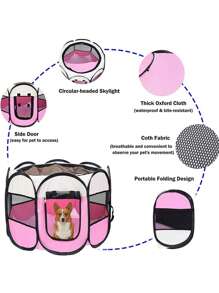 Casa Corral Para Mascotas Perros Sencillas Plegable