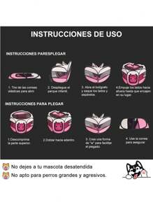 Casa Corral Para Mascotas Perros Sencillas Plegable