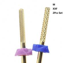Pro Nail Professional Carbide Nail Drill Bits, Non-Abrasive Electric Nail File Tips For Dead Nail Removal, Nail Art Tools For Manicure And Pedicure(M,XXF) - Multicolor - View 2
