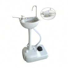 CHH-7701 Portable Removable Outdoor Wash Basin White - 1 - View 1