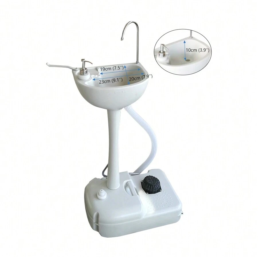 CHH-7701 Portable Removable Outdoor Wash Basin White - 1 - View 1