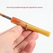 1 pezzo Boccaglio riutilizzabile e lavabile per sigarette, boccaglio in legno, accessorio per capelli, accessorio per fumatori
