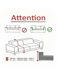 1 件弹力沙发套，现代植物印花图案，防尘防污，适合家庭、教室、酒店使用，四季皆宜 - 莫內 - 查看 8