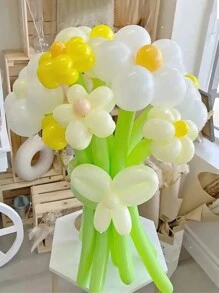 20/50个马卡龙长气球多色扭曲气球DIY造型长魔术气球带免费泵用于婚礼情人节生日节日派对装饰