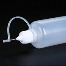1pc/5pcs 10ml/100ml Empty Dropper Bottles With Black Caps, DIY Quilling Tools, Liquid Dropper Containers, Silicone Rings - Clear - View 8