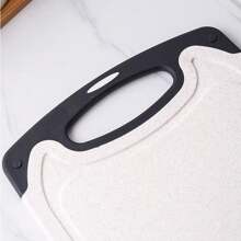 Set de 3 tocătoare din plastic - Tocător antiderapant, ușor de curățat pentru carne, fructe, legume - Bloc de măcelar, accesoriu esențial de bucătărie - Multicolor - Vizualizare 6