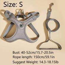 1pc Pet Harness & 1pc Leash Set