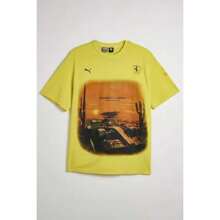 For Scuderia Ferrari Desert Sun Graphic Tee - Yellow - View 1