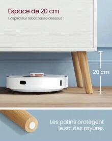 VASAGLE Meuble TV, Support Télé, pour Télévision jusqu'à 55 Pouces, Longueur 120 cm, Rangement Consoles de Jeux, Style Rustique, pour Salon, Chambre, Blanc - Blanc - Voir 7