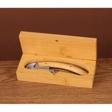 一套竹木盒组合式开瓶器礼盒，高级葡萄酒开瓶器套装，葡萄酒配件工具套装，棋盘造型开瓶器礼盒，圣诞礼物 - 彩色 - 查看 7