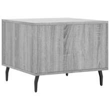 Stylish Grey Engineered Wood Coffee Table 50x50x40 Cm Modern Minimalist Design Laundry Baskets Back To School Travel Essentials Room Decor, Home Decor, Bedroom Decor Storage Organization And Storage - Grey - View 7