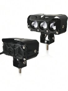 Faros Auxiliares Luz Doble Color Led 80w Para Auto Moto 2pcs - Negro - Ver 7