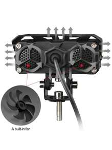 Faros Auxiliares Luz Doble Color Led 80w Para Auto Moto 2pcs - Negro - Ver 10