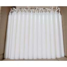 Kit 100, 50, 20 And 10 White Candles Stick (12 Cm X 1.1 Cm) Long Burning 100% Paraffin - 50 - 查看 4