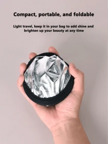 双面摄影背景小反光板便携摄影折叠摄影器材照明板-30cm金银双面