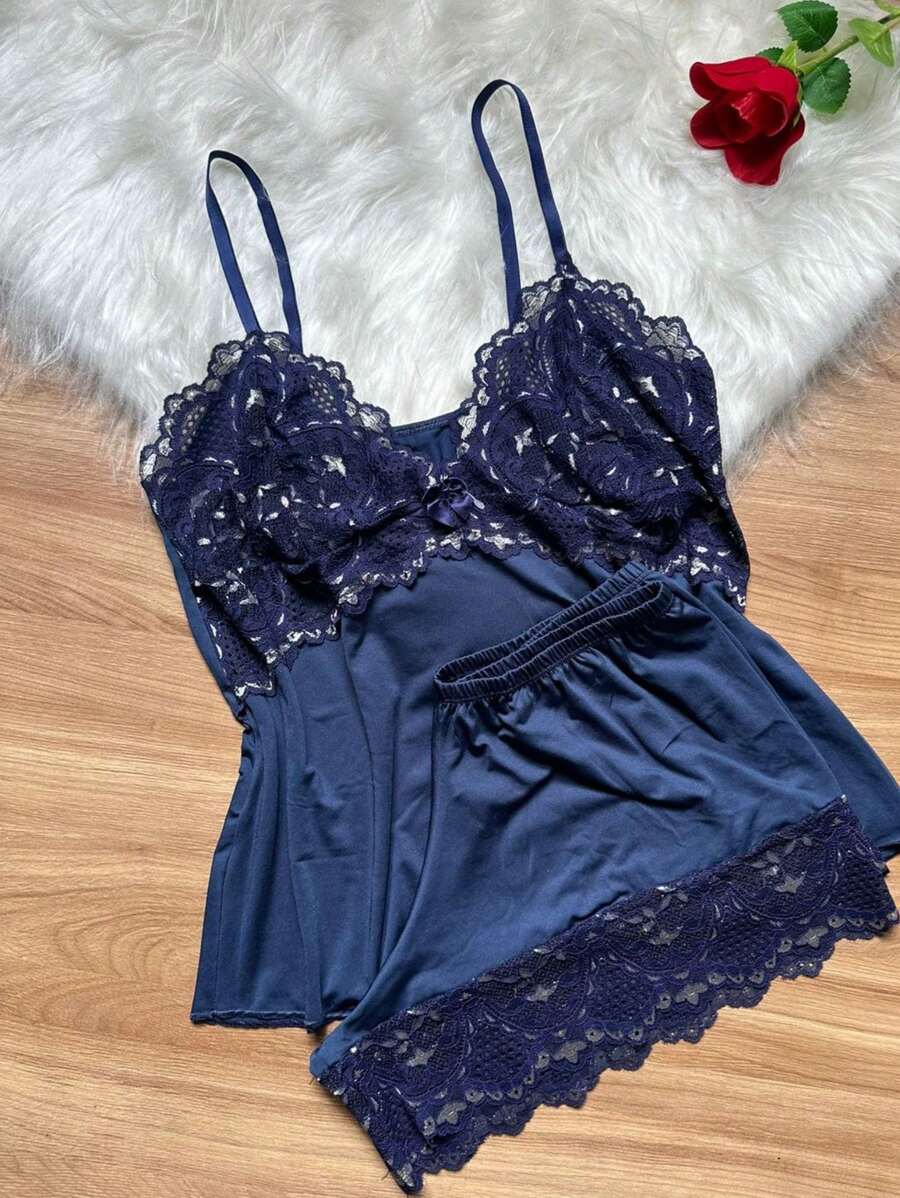 Women Pajama Sets - 藏蓝色 - 查看 1