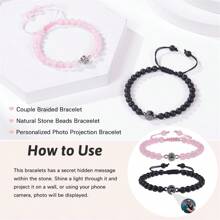 Custom Bracelet With Picture Inside Personalized Projection Bracelets With Photos Picture Bracelet Personalized Memorial Gifts