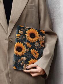 Ayotu Sunflower Case Compatible With Samsung Galaxy Tab/IPad,IPad 9th/8th/7th Generation 10.2 Inch ,New IPad 10th Generation Cover,With Auto Wake/Sleep,Four Corners Anti-Fall - Multicolor - View 2