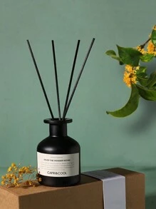 Set da 5 pezzi, kit di aromaterapia contenente un diffusore di aromaterapia e quattro bastoncini per diffusore, con estratti vegetali naturali, olio essenziale di aromaterapia per la casa, aromaterapia senza fiamme per uso domestico interno, aromaterapia a lunga durata, set di oli essenziali per aromaterapia floreale per camera da letto e bagno, deodorante per ambienti