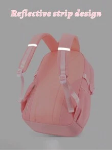 1 件大容量紫色和粉色女孩背包 - 适合上学、户外旅行。轻便、舒适、多功能，配有吊坠。送给女孩的完美生日礼物，返校必备品 - 肩膀包 - 查看 7