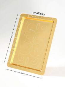 ALAMAMARA 1 件式铁艺金银托盘，带激光雕刻图案的香炉，适用于家庭、办公室、客厅、厨房、宴会、斋月、开斋节、春季 - 彩色 - 查看 24