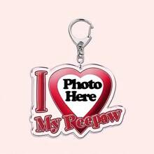 Personalized Keychain With Text "I Love My Boyfriend/Girlfriend/Wife/Hubby/Hot Mama/Dad/King/Queen/Idol/Baby/Family" As Gift - Multicolor - View 33