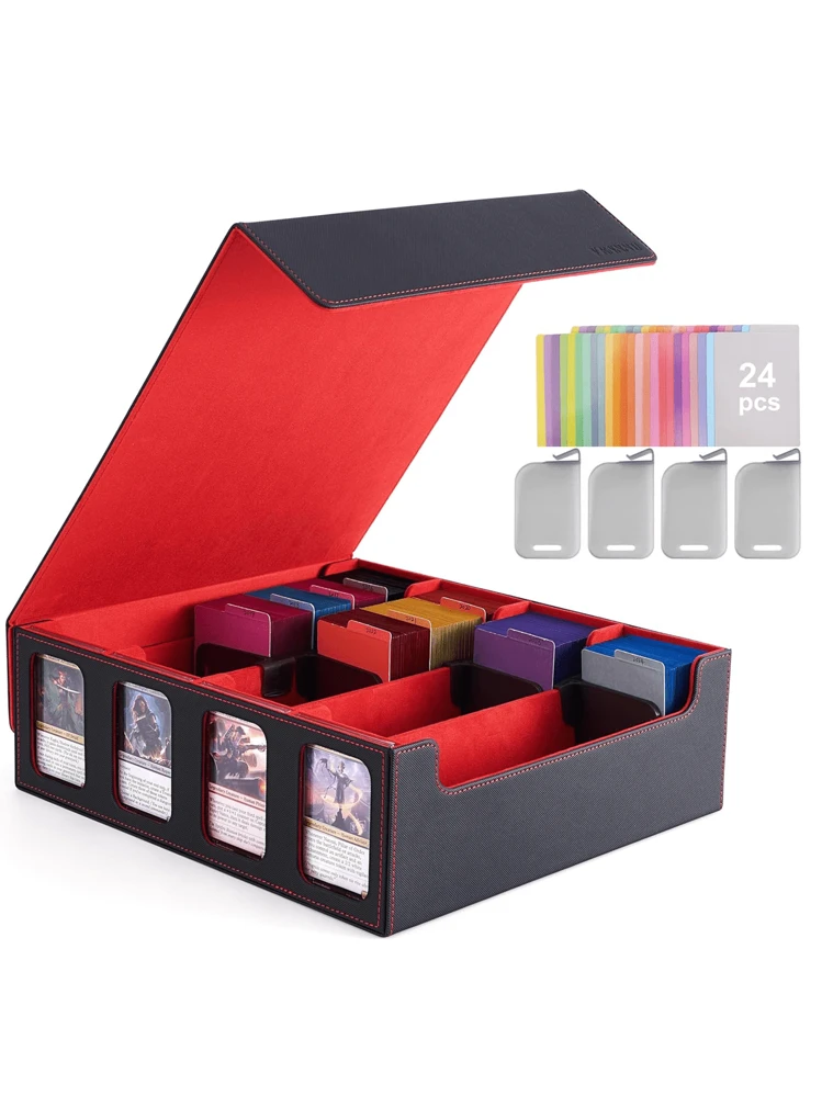 mtg 5000 card box BCW 5000ct Trading Storage Boxes (Full Lid)  2 Pack | TCG & Card Storage Organizer | Fits Card Dividers & Sorting Tray and others 3000+ MTG Deck Box With