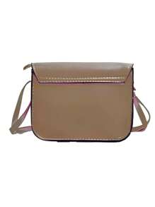 Bolsa Feminina Pequena com Alça Ajustável Envio Modelo Aleatório Sem Divisória - Marrom Claro - Visão 7