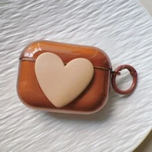 Brown Heart Shaped Protective Case For AirPods 2/3/Pro/Pro2/4 - Brown - View 4