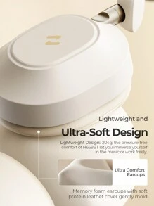 havit LIFE NC01H 可折叠主动降噪立体声无线耳机，80 小时长续航，低延迟，包耳式耳机，轻巧便携，可通过应用程序进行个性化设置，紫色礼品选择