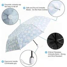 CUBY Cuby Sun Umbrella UV Protection Umbrella Parasol Compact Umbrella Sun And Resistant Sun Blocking Umbrella Auto Open Close