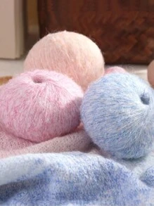 Włóczka Premium Multicolor Firework 50g Bundle – Mieszanka akrylowa Rzemieślnicza włóczka do robienia na drutach DIY – Idealna na jesień i zimę Damskie swetry, kardigany, kurtki, szale i szaliki