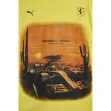 For Scuderia Ferrari Desert Sun Graphic Tee - Yellow - View 3