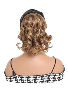 Women's Elegant Curly Wave Ponytail Clip-In Hair Extensions, Synthetic Material, Versatile Style, Suitable For Everyone - Daily Use Hair Accessories Christmas Gift - Multicolor - View 12