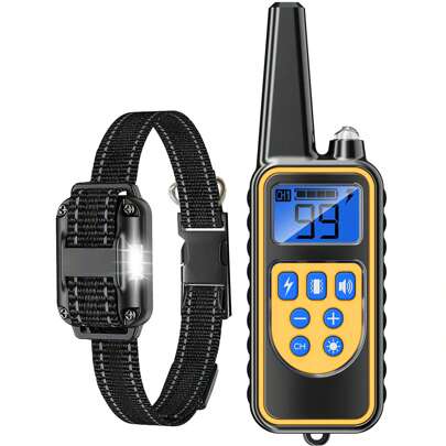 Dog Training Collar, Waterproof Dog Shock Collar With Remote Range 2600ft, 3 Training Modes, Beep, Shock, Vibration, Rechargeable Electric Shock Collar For Small Medium Large Dogs,With LED Lights, Which Can Control The Training Collars Of 3 Dogs