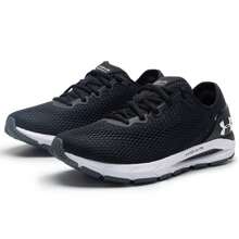 Under Armour 女款 HOVR 4 CN 跑步鞋 - 3025225-001，时尚、简约、舒适、轻便、低帮休闲运动鞋 - 黑色/灰色 - 查看 3