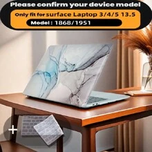 有 4 种大理石图案可供选择，并配有键盘保护膜。它与 MacBook Air Pro 保护套、13/14/15/16 英寸电脑保护套兼容，并配有键盘保护膜，A1370、A1534、A1502、A1707、A2337、A1932、A2179、A2338、A1706、A1708、A2681 塑料硬壳笔记本电脑保护套，黑色、蓝色大理石图案 A2485 A2442、A1466 A1369