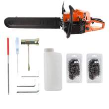 Tronçonneuse thermique 58 cc, guide 50 cm, tronçonneuse thermique avec 2 chaînes