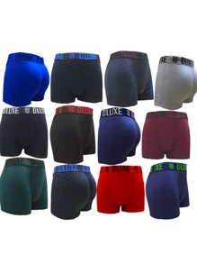 Set Of 5 Laycra Men's Adult Boxer Briefs Assorted Kit - Multicolor - View 2